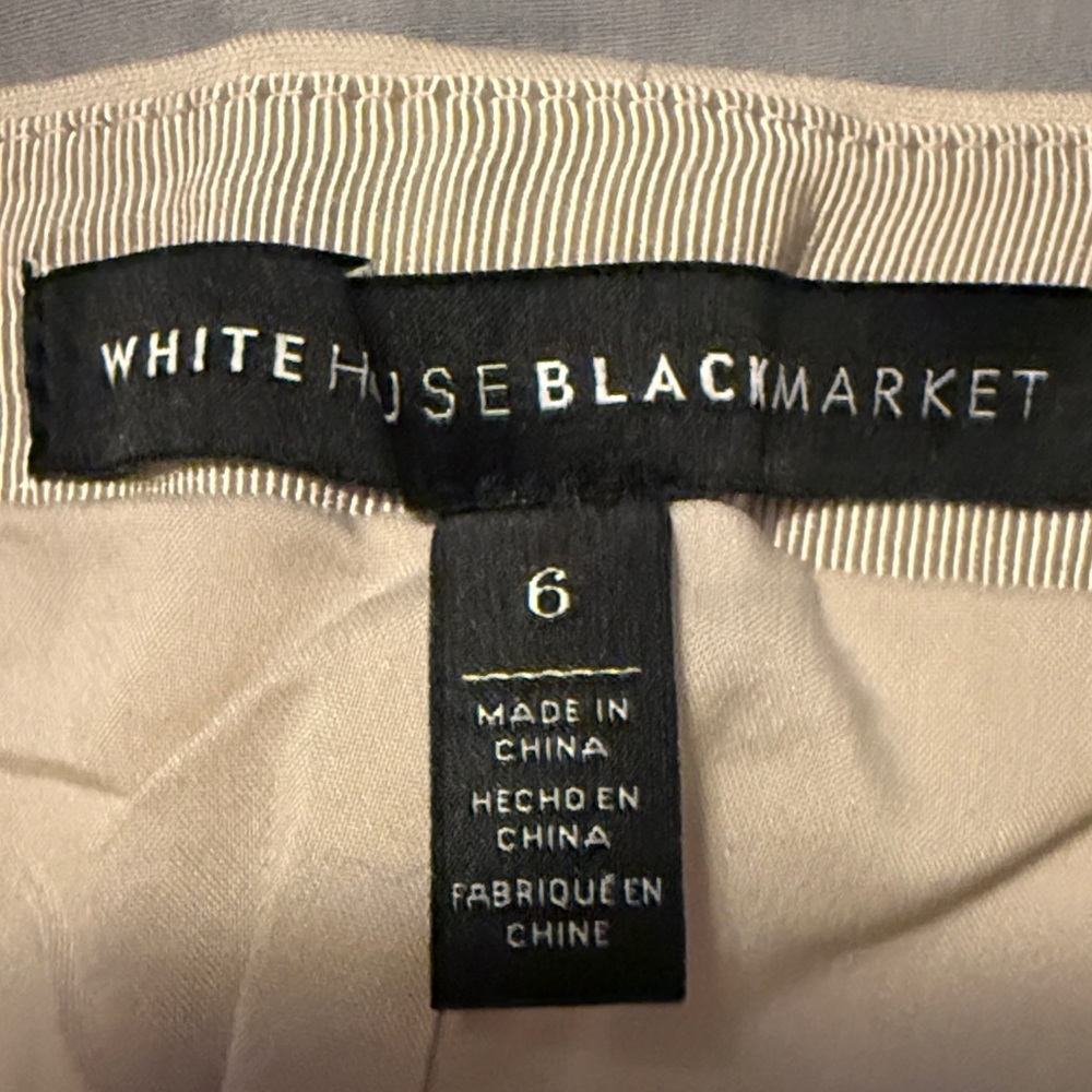 White House Black Market Beige Pencil Skirt - Picture 4 of 4